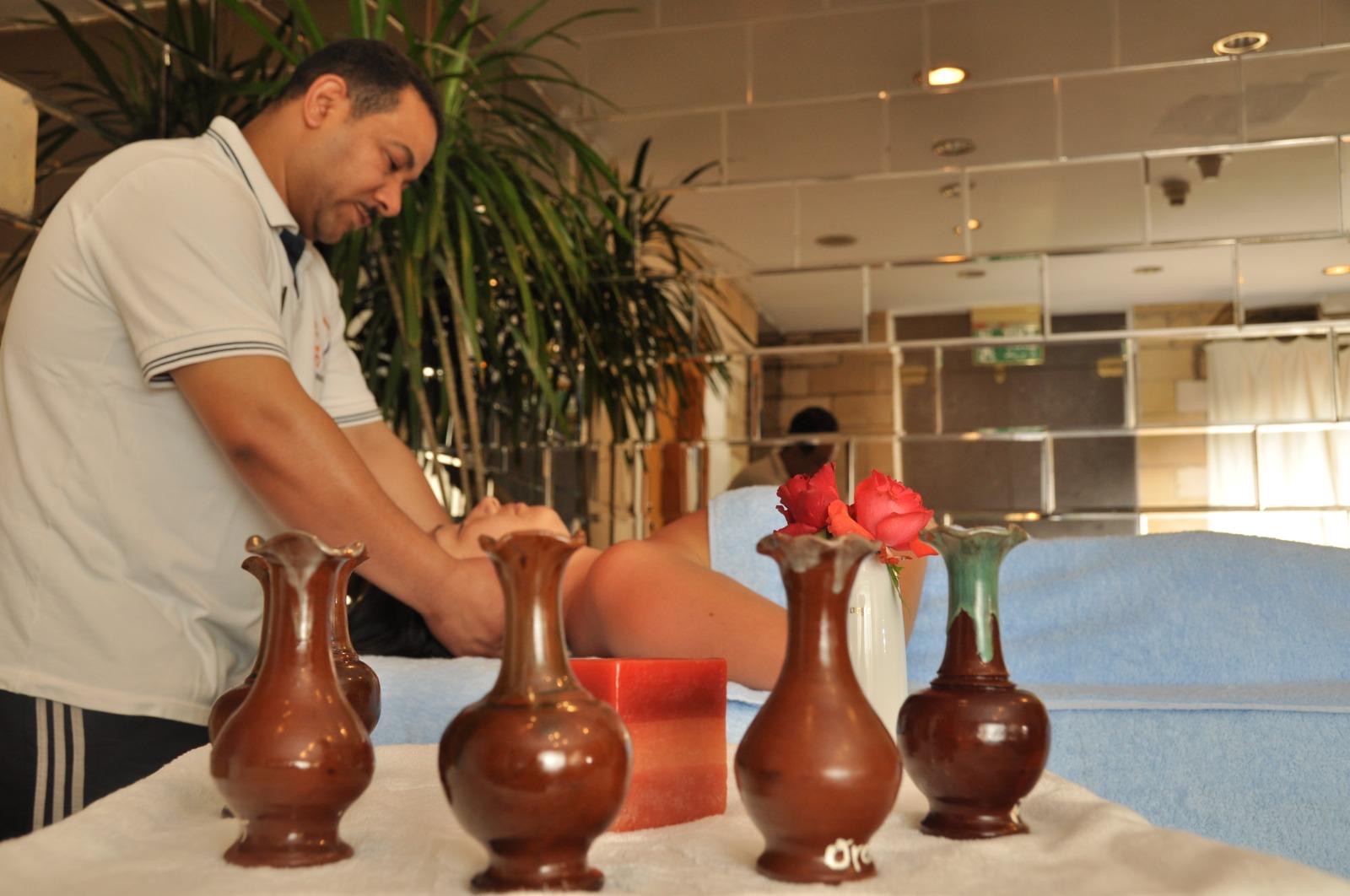 Golden oil massage at Key of Life Spa